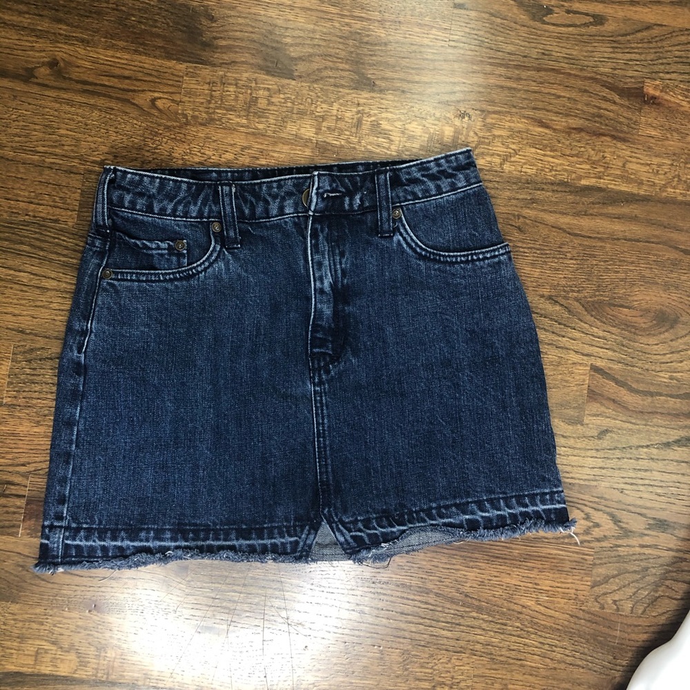 Free people mini denim skirt